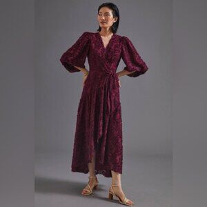 Anthropologie Hutch Rosa Floral Wrap Maxi Dress